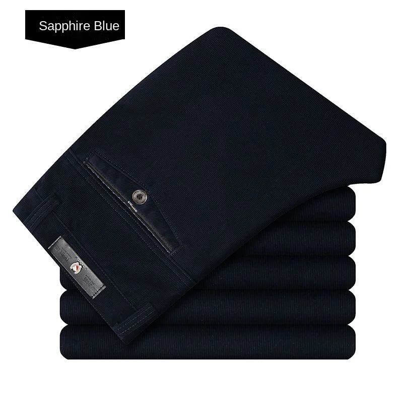 Men’s Autumn & Winter Corduroy Fleece-Lined Pants