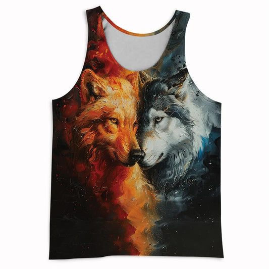 Men’s 3D Animal Print Tank Top