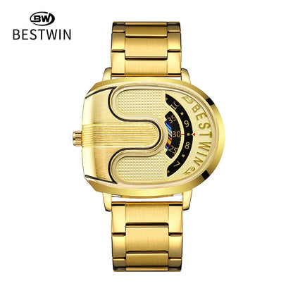 Creative Large Dial Quartz Wristwatch for Men
