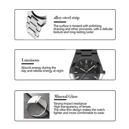 Men's Luxury Sports Watch Waterproof Quartz Timepiece for Casual & Athletic Style
