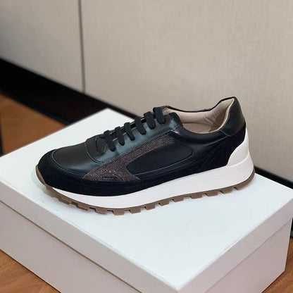 Men's Thick-Soled Lace-Up Sneakers