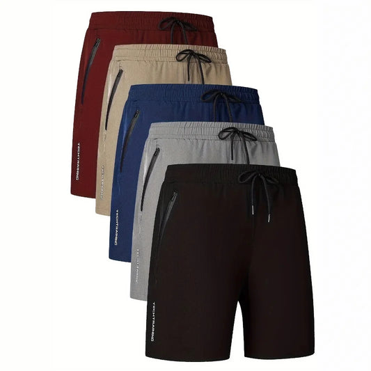 Men’s Letter Print Drawstring Shorts