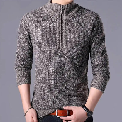 KOALA SYDNEY  Koala Sydney Men's Half-Turtleneck Zip-Up Sweater