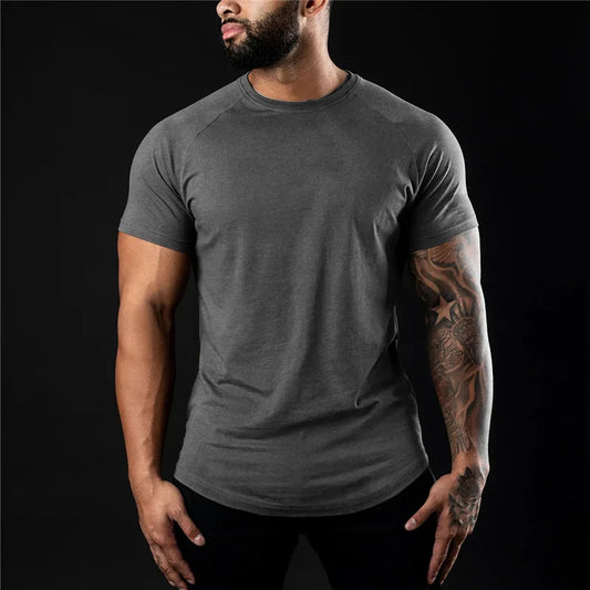 KOALA SYDNEY  Men's Slim Fit Cotton Workout Tee for Fitness & Bodybuilding