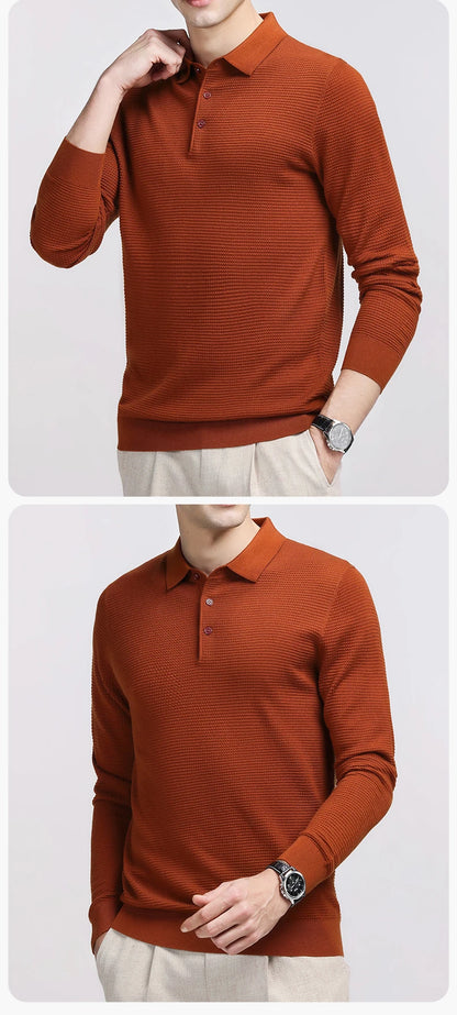 KOALA SYDNEY  Versatile Men's Wool Blend Knit Sweater