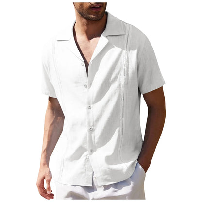 Minimalist Cuban-Style Beach Shirt