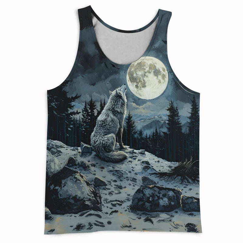 Men’s 3D Animal Print Tank Top