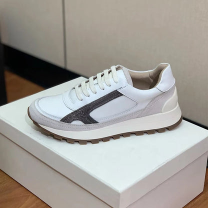 Men's Thick-Soled Lace-Up Sneakers