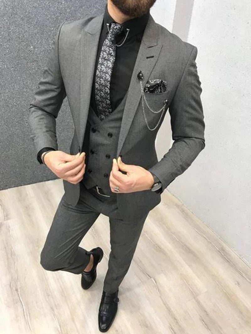 Classic Slim Fit Men’s Wedding Suit