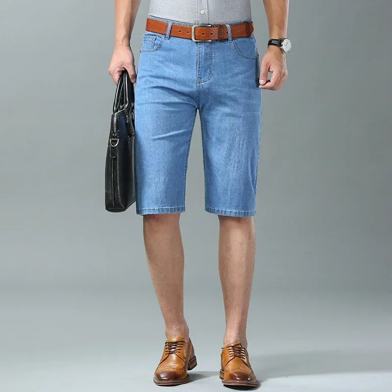 Men’s Summer Light Wash Denim Shorts