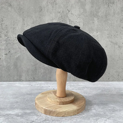 Cotton Linen Newsboy Cap