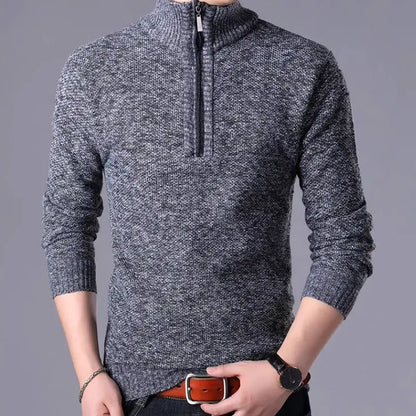 KOALA SYDNEY  Koala Sydney Men's Half-Turtleneck Zip-Up Sweater