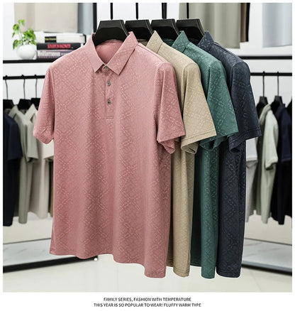 Luxury Ice Silk Men’s T-Shirt