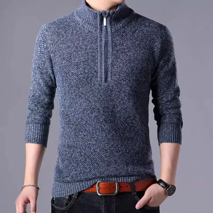 KOALA SYDNEY  Koala Sydney Men's Half-Turtleneck Zip-Up Sweater