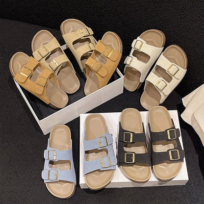  Women’s Flat Cork Sandals