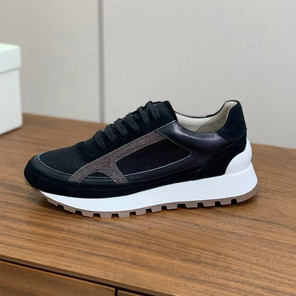 Men's Thick-Soled Lace-Up Sneakers
