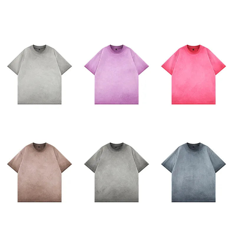 2025 Men's Oversized Gradient Vintage Tee