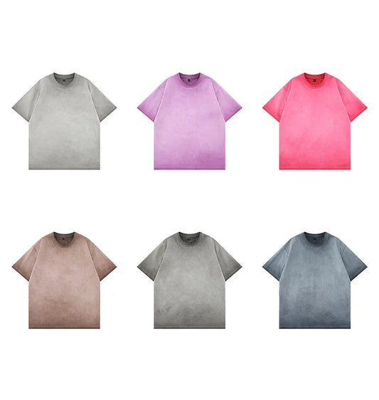 2025 Men's Oversized Gradient Vintage Tee