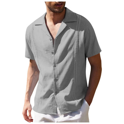 Minimalist Cuban-Style Beach Shirt