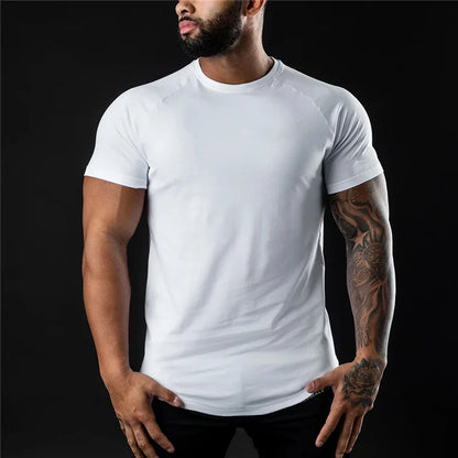 KOALA SYDNEY  Men's Slim Fit Cotton Workout Tee for Fitness & Bodybuilding