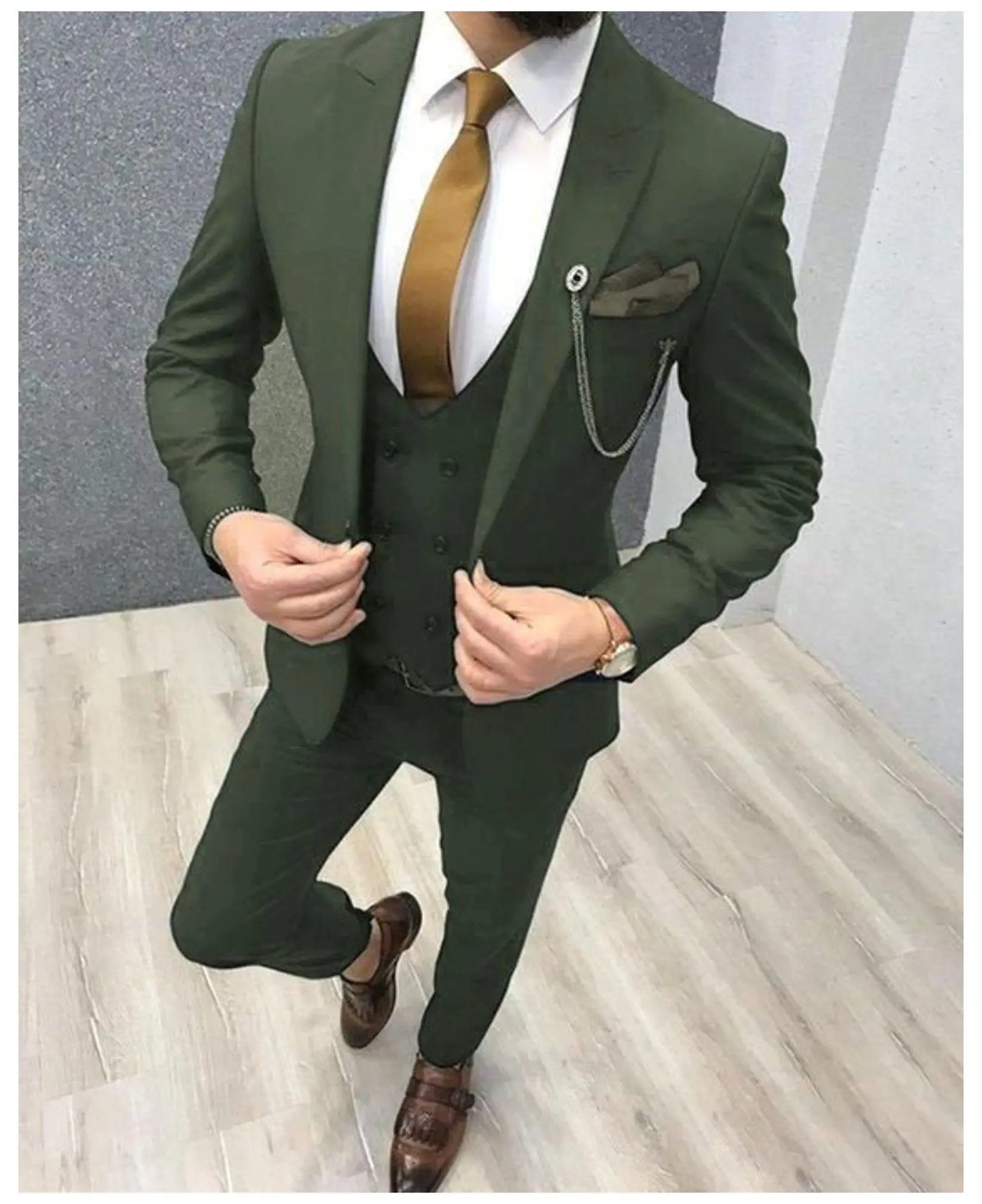 Classic Slim Fit Men’s Wedding Suit