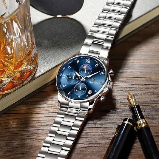 LIGE Men’s Luxury Fashion Watch