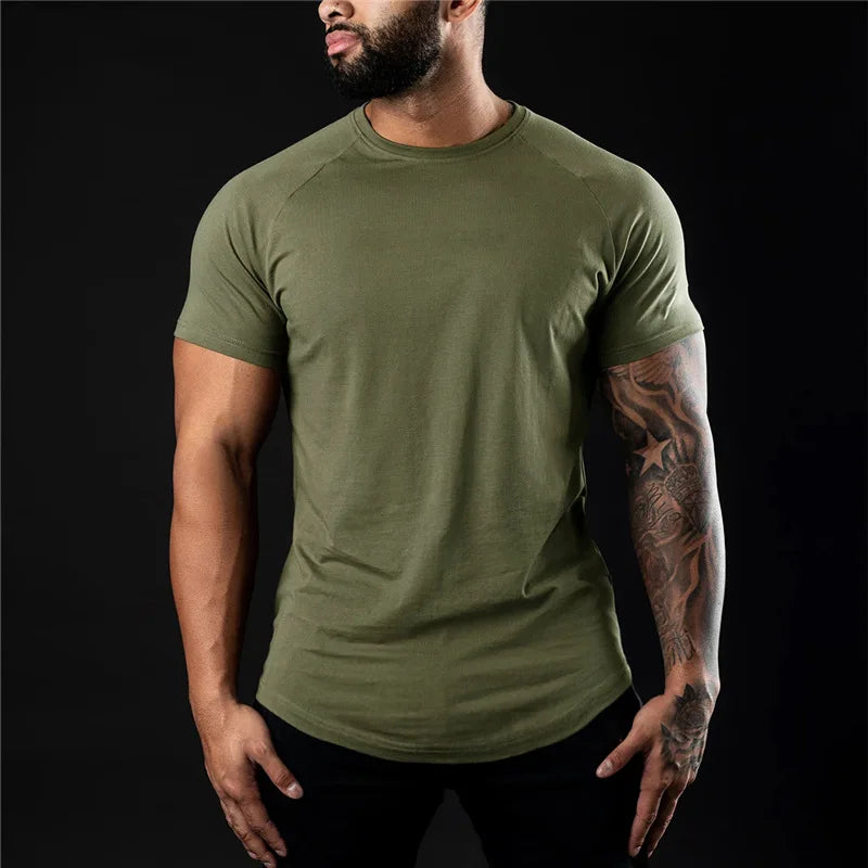 KOALA SYDNEY  Men's Slim Fit Cotton Workout Tee for Fitness & Bodybuilding