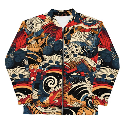 Japanese-Style Graphic Bomber Jacket