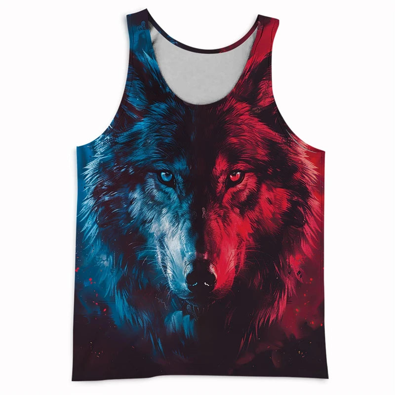 Men’s 3D Animal Print Tank Top