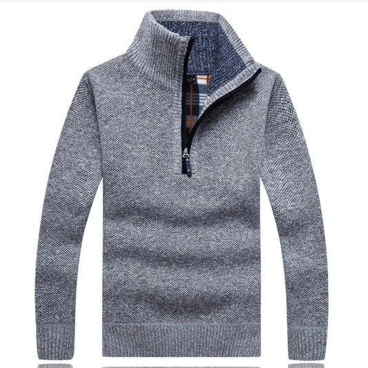 Men’s Slim Fit Thick Fleece Turtleneck Sweater