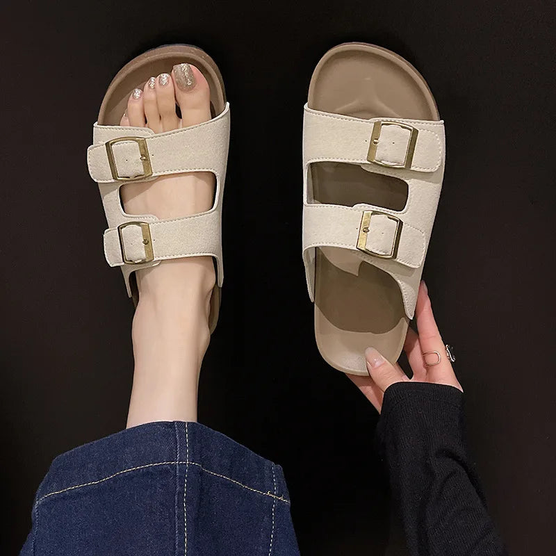  Women’s Flat Cork Sandals