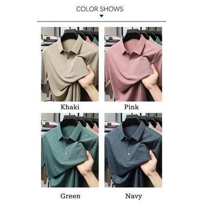 Luxury Ice Silk Men’s T-Shirt