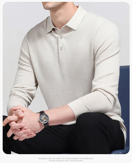 KOALA SYDNEY  Versatile Men's Wool Blend Knit Sweater