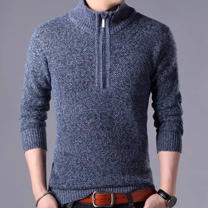 KOALA SYDNEY  Koala Sydney Men's Half-Turtleneck Zip-Up Sweater