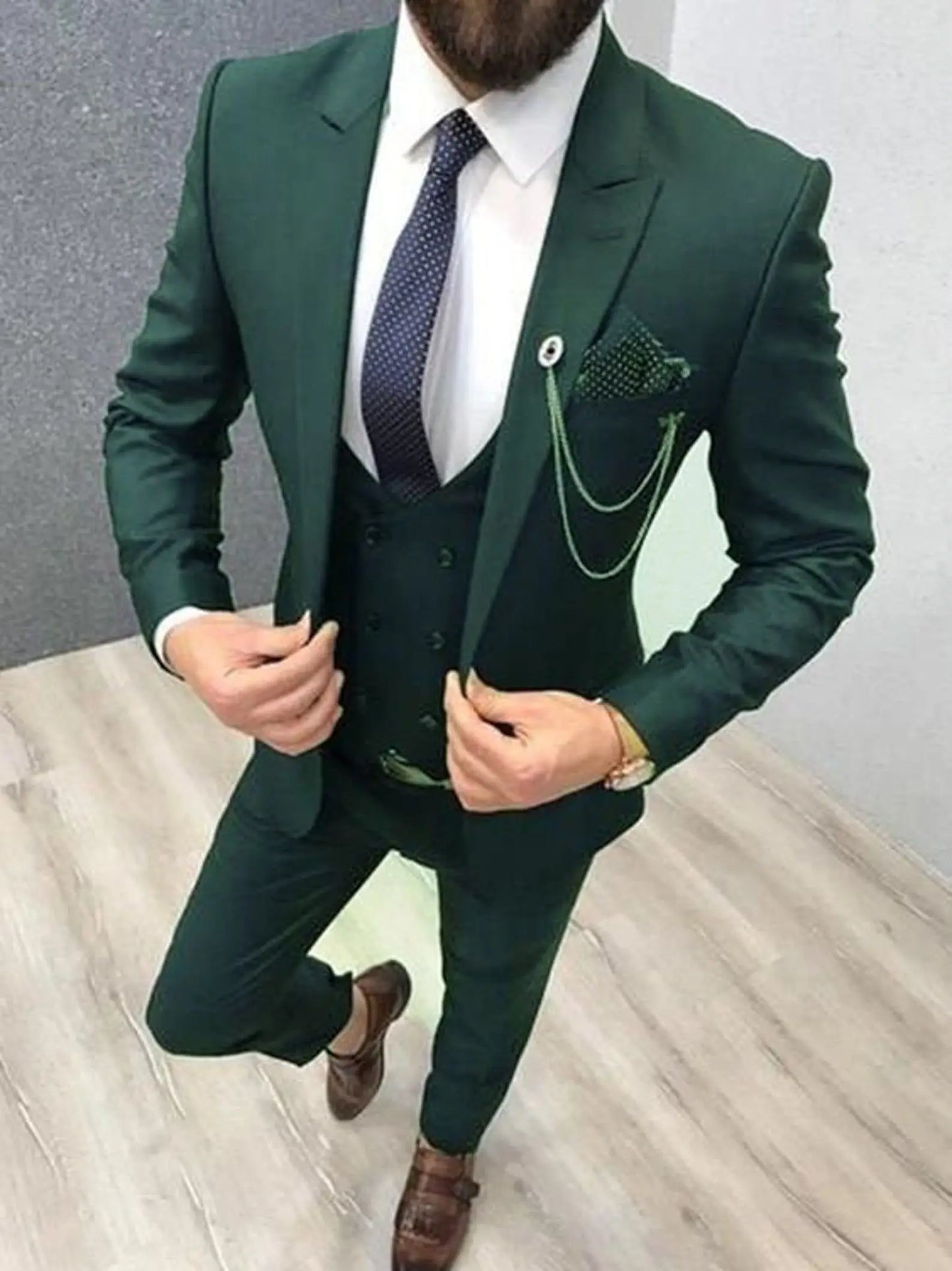 Classic Slim Fit Men’s Wedding Suit