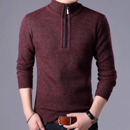 KOALA SYDNEY  Koala Sydney Men's Half-Turtleneck Zip-Up Sweater