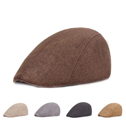 Men’s Cotton Linen Beret Hat