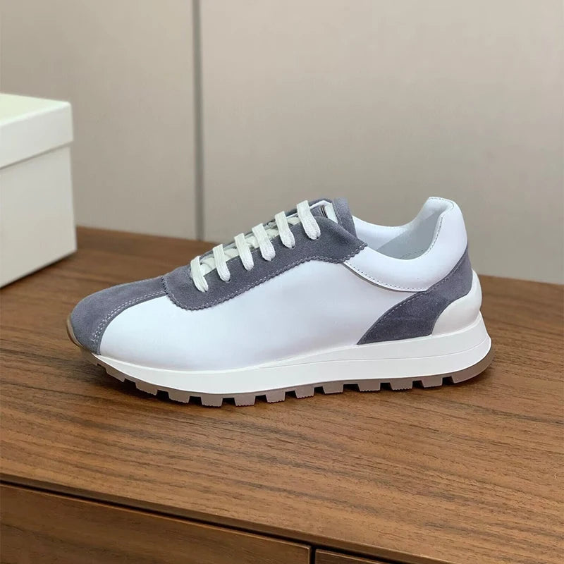 Men's Thick-Soled Lace-Up Sneakers