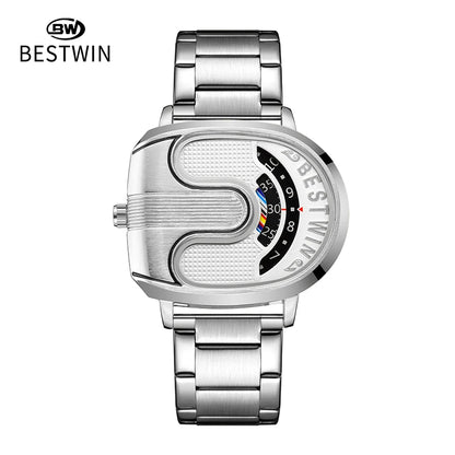 Creative Large Dial Quartz Wristwatch for Men