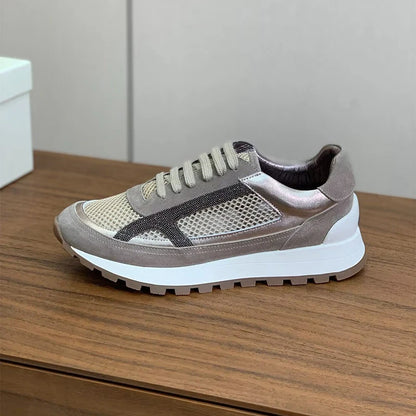 Men's Thick-Soled Lace-Up Sneakers