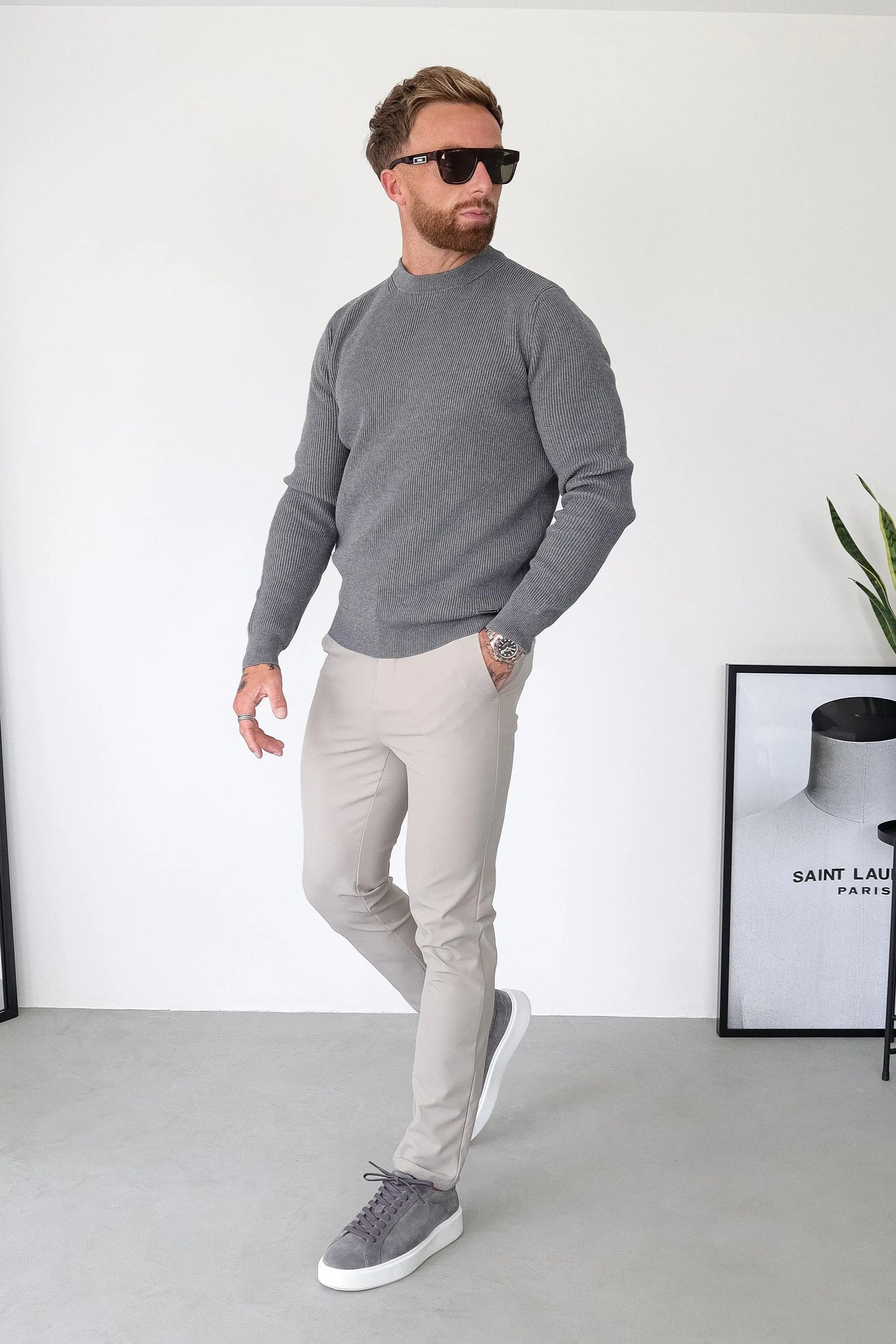 Renzo Classic Crewneck Sweater
