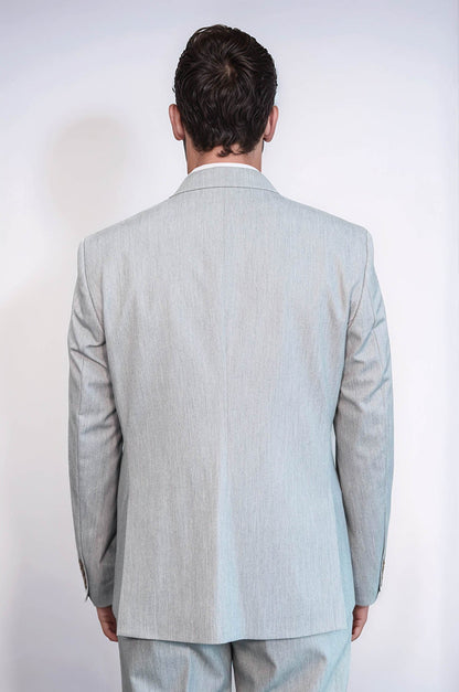 KOALA SYDNEY 2 Piece Plain Slim Fit Light Grey Men Suit