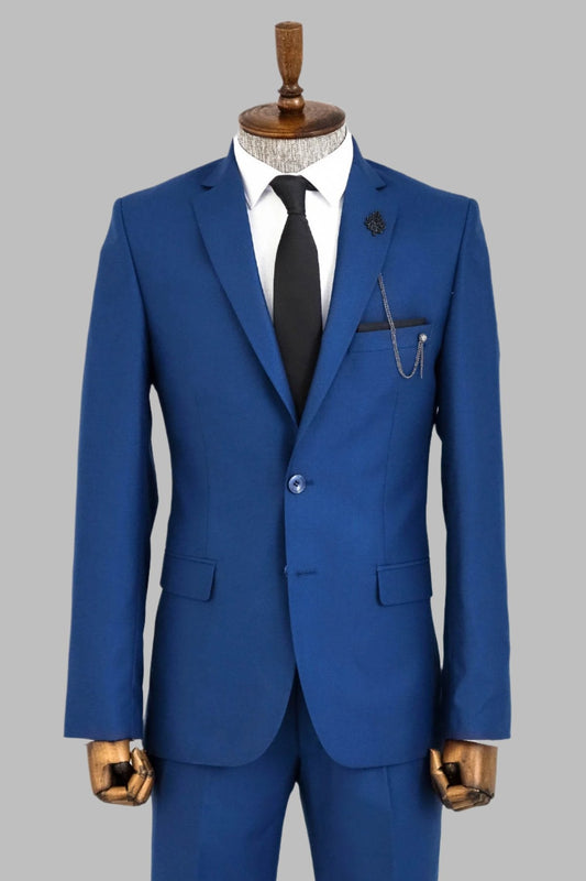 KOALA SYDNEY  2 Piece 2 Buttons Blue Men Suit -
