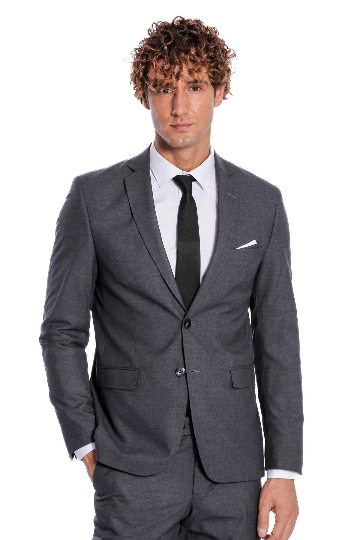 KOALA SYDNEY  2 Buttons 2 Piece Grey Men Suit -