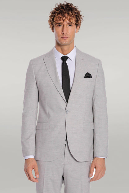 KOALA SYDNEY 2 Piece Striped Grey Men Suit