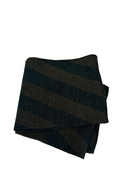 KOALA SYDNEY  Peach Slim Fit Suit with Striped Scarf and Black Knitwear - Professional Business Look