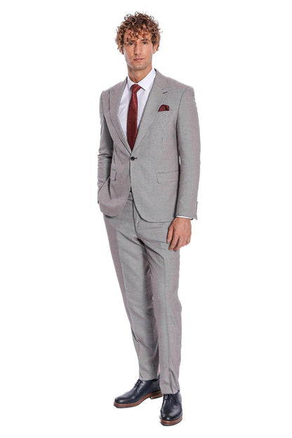 KOALA SYDNEY  Two Piece Patterned Grey Men Suit