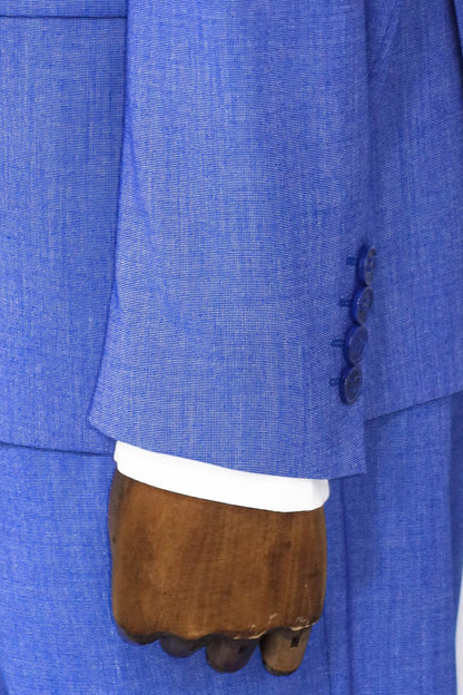 KOALA SYDNEY  2 Piece Patterned Slim Fit Blue Men Suit -