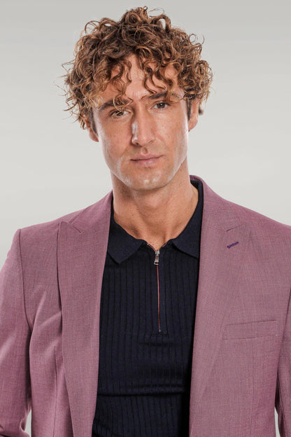 KOALA SYDNEY 2 Piece Patterned Slim Fit Purple Men Suit