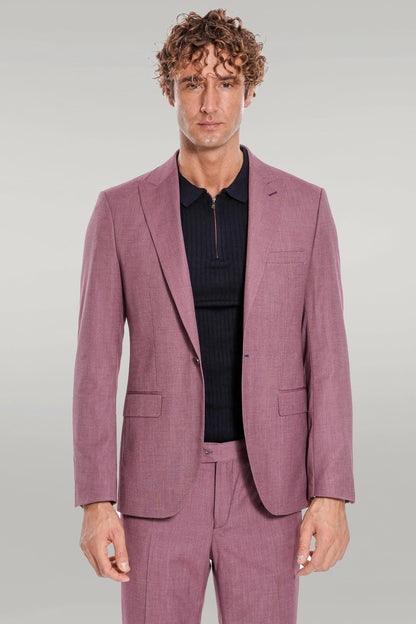 KOALA SYDNEY 2 Piece Patterned Slim Fit Purple Men Suit